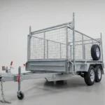 10x5 Galvanised Cage Trailer for Sale with Racks and Cage Traralgon