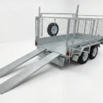 10x5 Tandem galvanised cage trailer for sale with racks ramps and cage for sale traralgon
