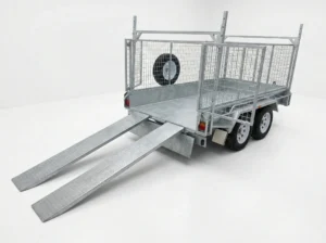 10x5 Tandem galvanised cage trailer for sale with racks ramps and cage for sale traralgon