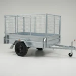 7x4 galvanised cage trailer for sale with 3ft cage