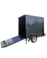 7x5 Heavy Duty single axle fully enclosed van cargo luggage trailer with ramp