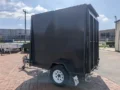 7x5 enclosed van trailer with drop ramp 8