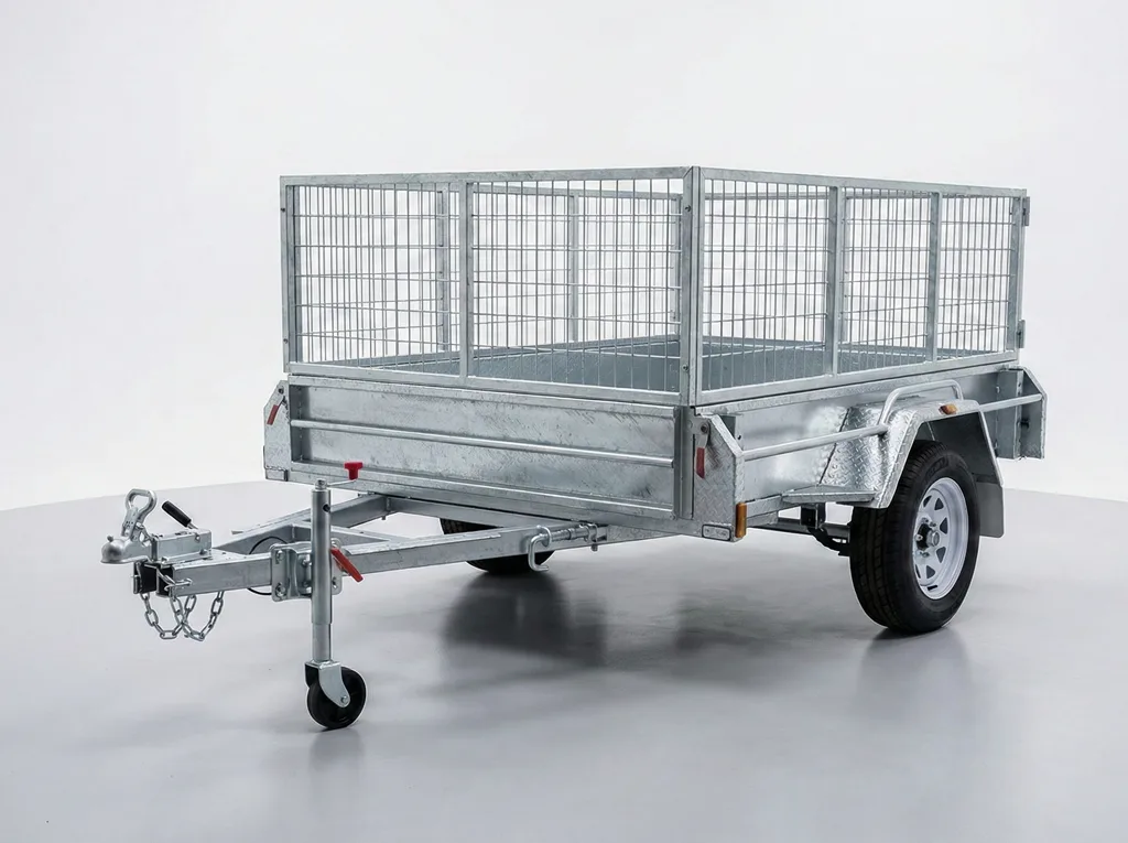 7x5 Galvanised Trailer with 2ft Cage Traralgon