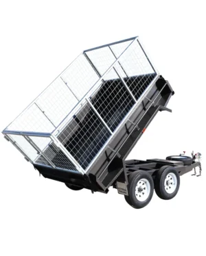 8x5 Hydraulic Tipper trailer for sale with 3ft Cage